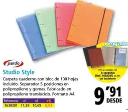 Folder PARDO Studio Style oferta