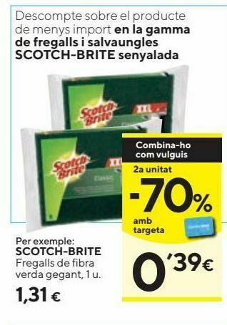 Caprabo Estropajo scotch-brite oferta