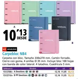 Folder Carpebloc NB4 oferta