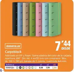 Folder MONOCOLOR Carpeblock oferta