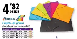 Folder IBERPLAS Carpeta de gomas oferta