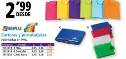 Folder IBERPLAS Carteras y portatarjetas oferta