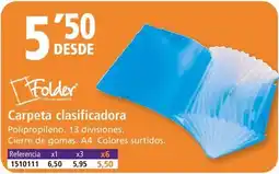 Folder Carpeta clasificadora oferta