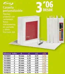 Folder PARDO Carpeta personalizable oferta
