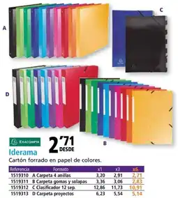 Folder EXACOMPTA Iderama oferta