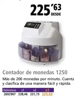 Folder Contador de monedas 1250 oferta