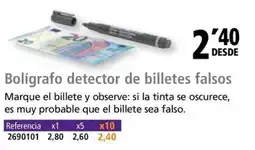 Folder Bolígrafo detector de billetes falsos oferta