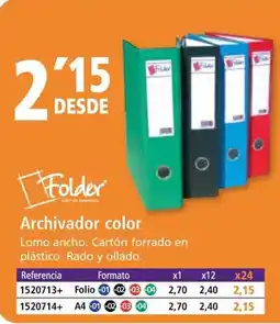 Folder Archivador color oferta