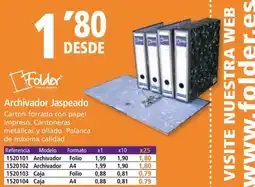Folder Archivador Jaspeado oferta