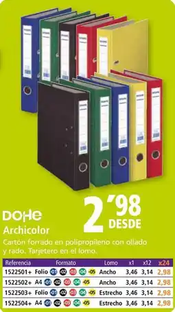 Folder DOHE Archicolor oferta