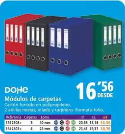 Folder DOHE Módulos de carpetas oferta