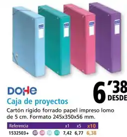 Folder DOHE Caja de proyectos oferta
