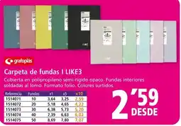 Folder GRAFOPLAS Carpeta de fundas | like3 oferta