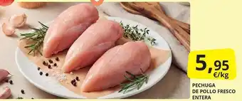 Pechuga de pollo fresco entera