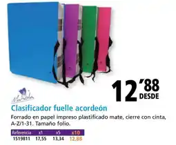 Folder Clasificador fuelle acordeón oferta