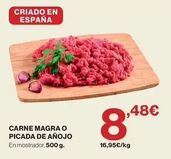 Carne magra o picada de anojo