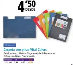 Folder Carpeta con pinza Vital Colors oferta