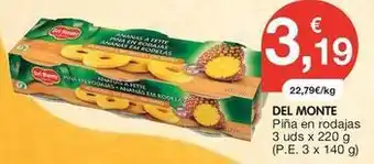Del monte - pina en rodajas