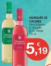 CashDiplo Marqués de cáceres - vino blanco o rosado d.o. rioja oferta
