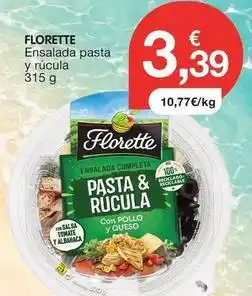 CashDiplo Florette - ensalada pasta y rucula oferta