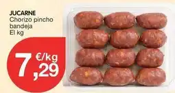 CashDiplo Jucarne - chorizo pincho bandeja oferta