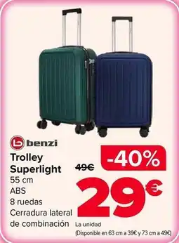 Carrefour Benzi - trolley superlight oferta