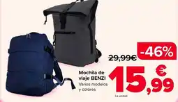 Carrefour Benzi - mochila de viaje oferta