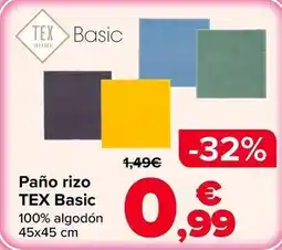 Carrefour Tex basic - pano rizo oferta