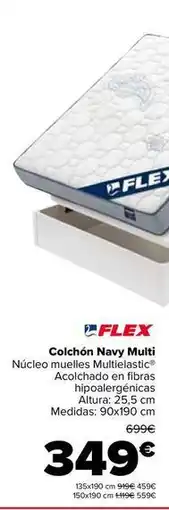 Carrefour Flex - colchon navy multi oferta