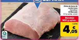 Carrefour Carrefour - cinta de lomo de cerdo trozo el mercado oferta