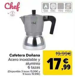 Carrefour Chef - cafetera donana oferta