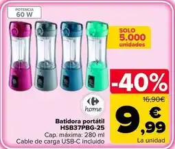Carrefour Carrefour home - batidora portátil hsb37pbg-25 oferta