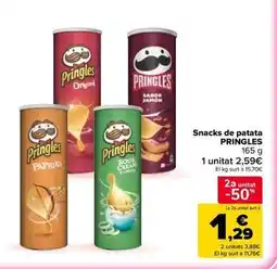 Carrefour Market Pringles - snack de patata oferta
