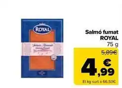 Carrefour Market Royal - salmon ahumado oferta