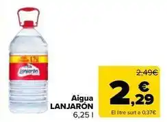 Carrefour Market Lanjarón - agua oferta