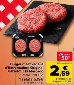 Carrefour Market Carrefour - burger meat ternera extremadura original el mercado oferta