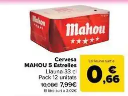 Carrefour Market Mahou - cerveza 5 estrellas oferta