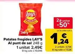 Carrefour Market Lay's - patatas fritas al punto de sal oferta