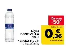 Carrefour Market Font vella - agua oferta