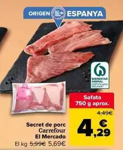 Carrefour Market Carrefour - secreto de cerdo el mercado oferta