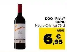 Carrefour Market Cune - d.o.ca. rioja tinto crianza oferta