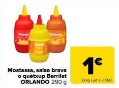 Carrefour Market Orlando - mostaza barrilito oferta