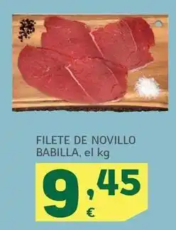 HiperDino Filete de novillo babilla oferta