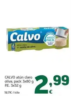 HiperDino Calvo - atún claro oliva oferta