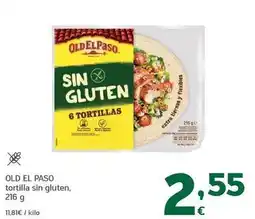 HiperDino Old el paso - tortilla sin gluten oferta