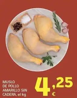 HiperDino Muslo de pollo amarillo sin cadera oferta