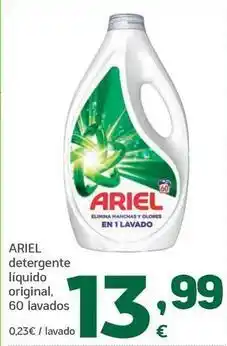 HiperDino Ariel - detergente líquido original oferta