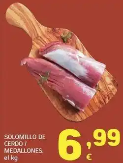 HiperDino Solomillo de cerdo / medallones oferta