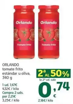 HiperDino Orlando - tomate frito estandar u oliva oferta
