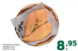 HiperDino Pechuga de pollo amarilla en filetes oferta